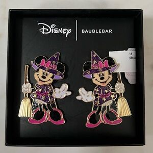 Disney BaubleBar Minnie Mouse Witch Halloween Costume Earrings